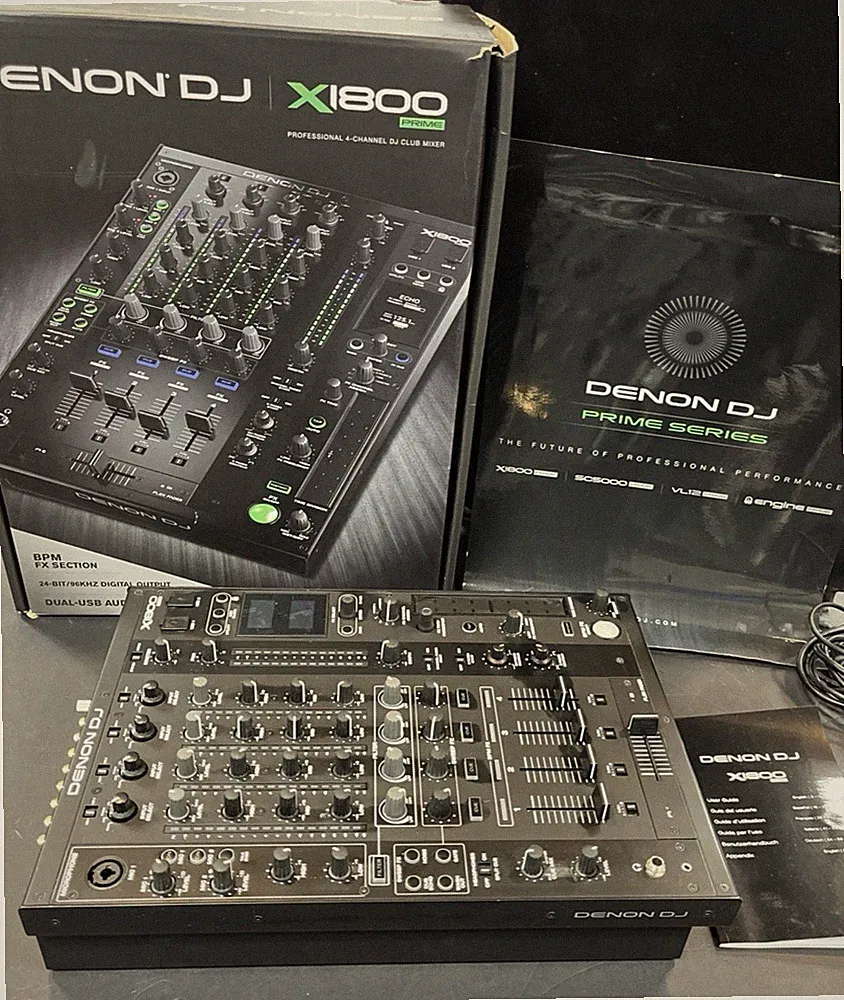 Denon DJ X1800 Prime Series Professional 4 Channel Club Mixer