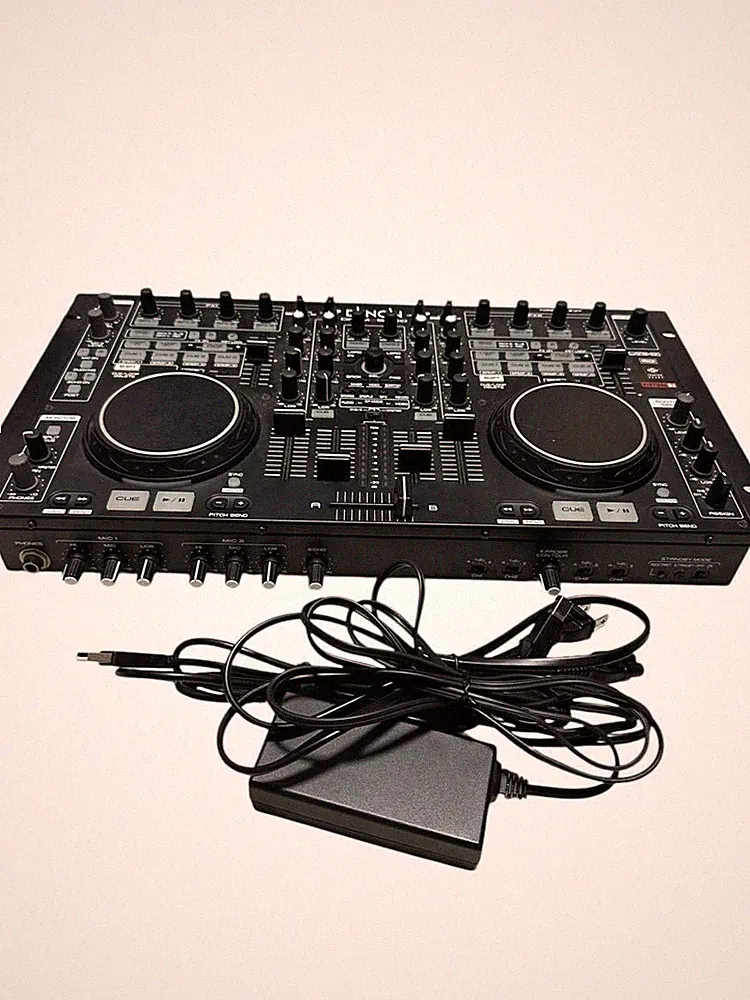 DENON DN-MC6000 4ch DJ Controller Mixer Traktor Virtual 4-Channel Black Music