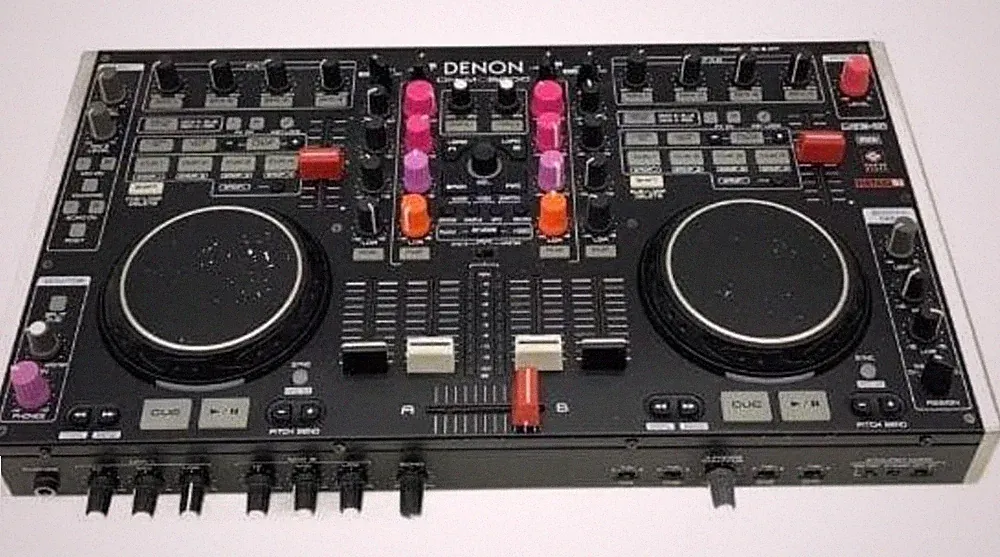 DENON DN-MC6000 DJ Controller 4ch Mixer Mic Inputs Tested Preowned Japan