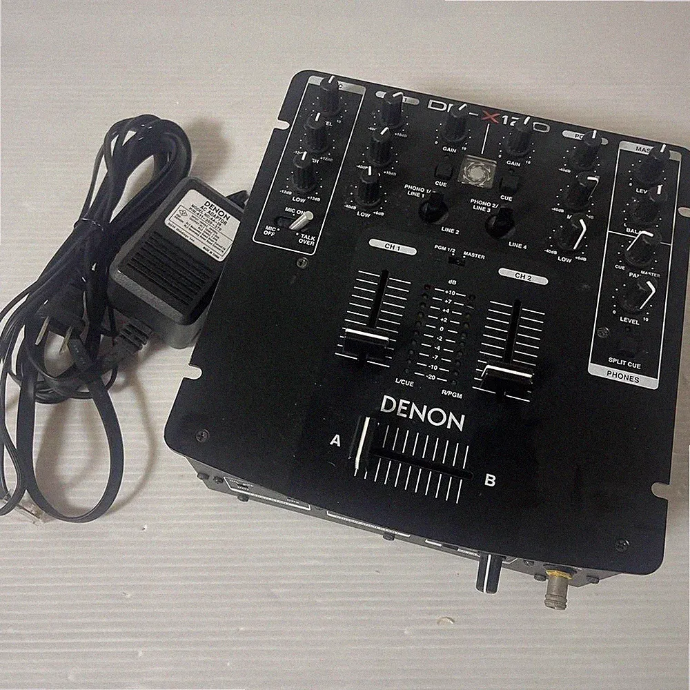 Denon DN-X120 2-Channel DJ Mixer Scratch Battle Tested Working from Japan Used