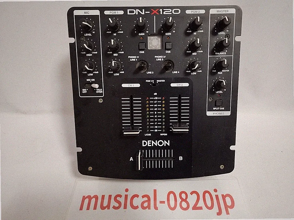 Denon DN-X120 DJ Mixer 2-Channel Compact Professional