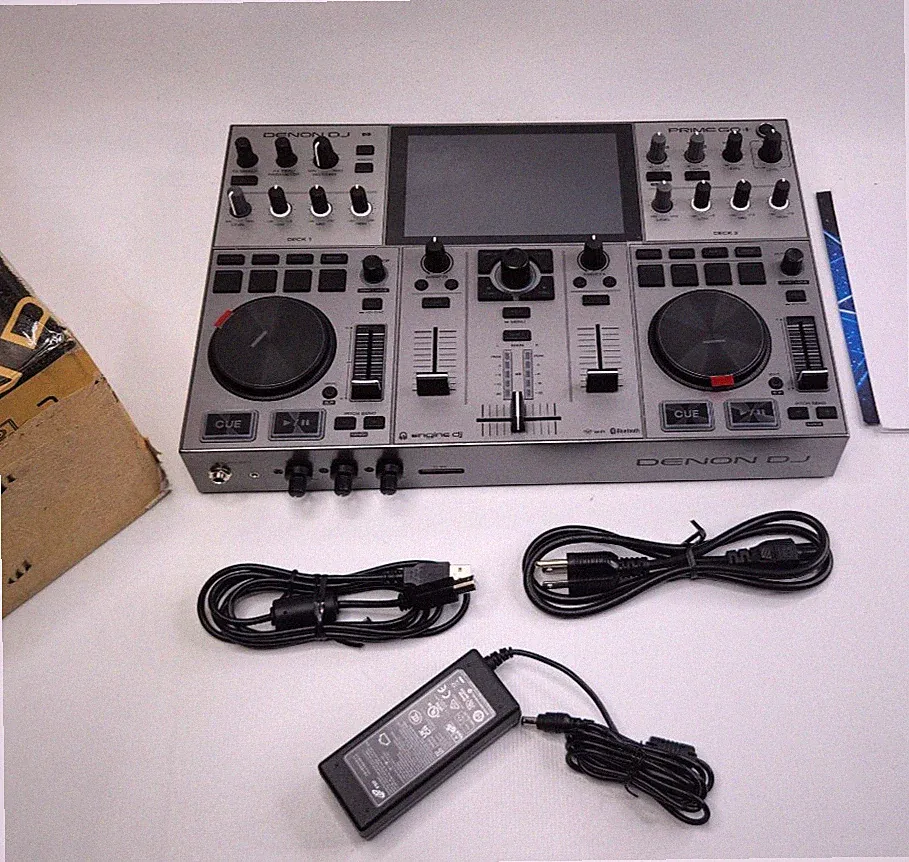 Denon Double Deck DJ PRIME GO+ Portable DJ Controller Mixer - Brand New