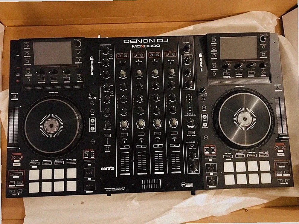 Denon MCX8000 4CH DJ Controller (DC12V+USB Cable Included)