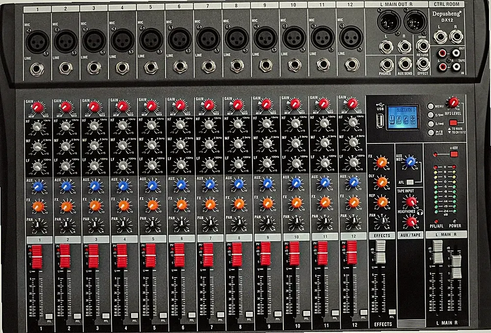 Depensheng DX12 DJ Sound Controller Interface W/Usb Drive for Computer Recording