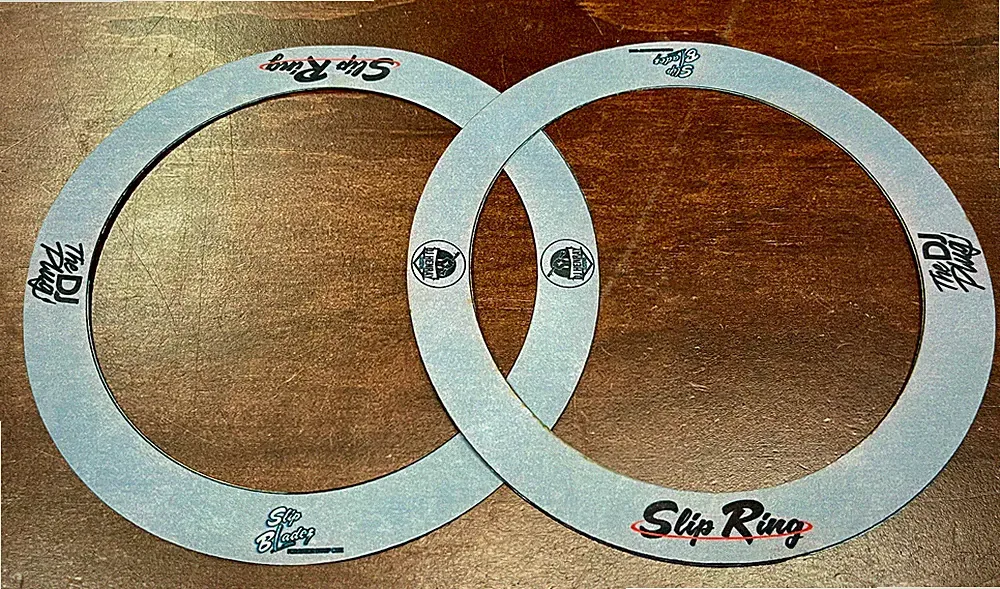 DHC SLIP RINGS 7" for the Pioneer Rev 7 controller scratch Dj Slipmats turntabl