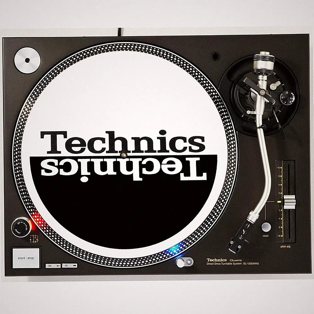DJ 1200 Mirror Technics Slipmat Turntable Slip Mat 12" Scratch Pad Audiophile x1