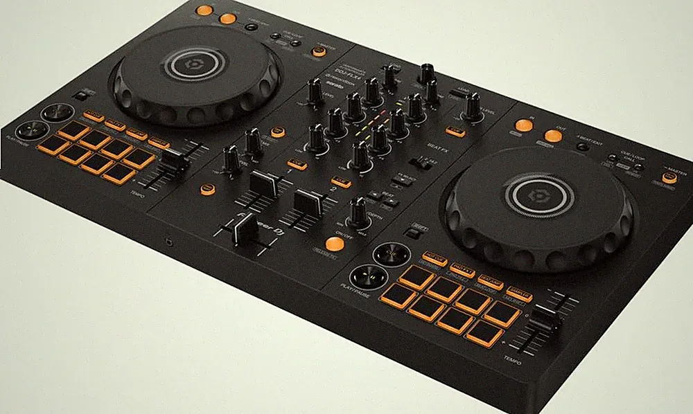 DJ Controller 2 Channel 16 Pads Graphite for Streaming PC Mac iPhone Android