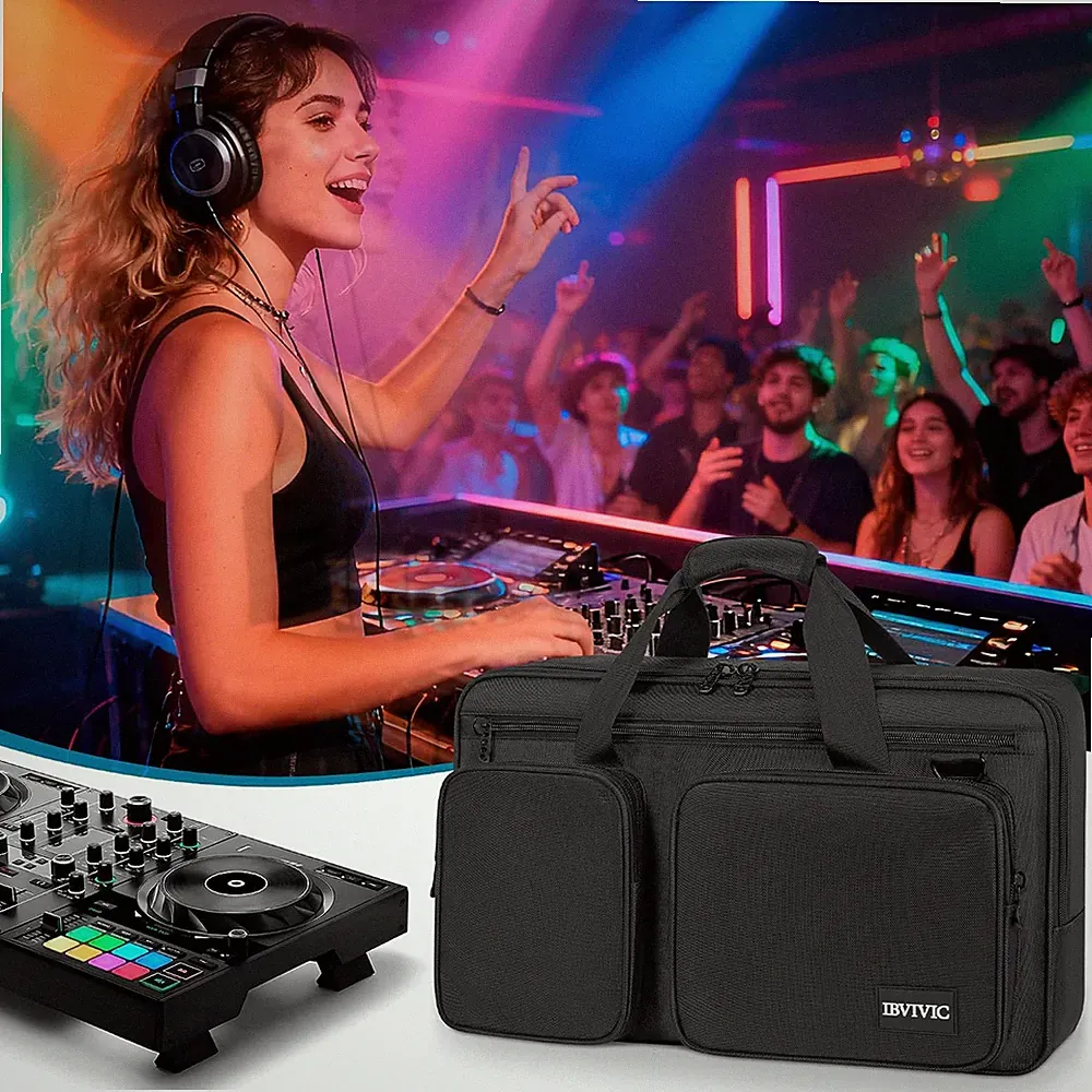 DJ Controller Case Bag, Fits for DDJ-REV1/DDJ Sr/Sr2/Denon Mc4000/Numark Mixt...