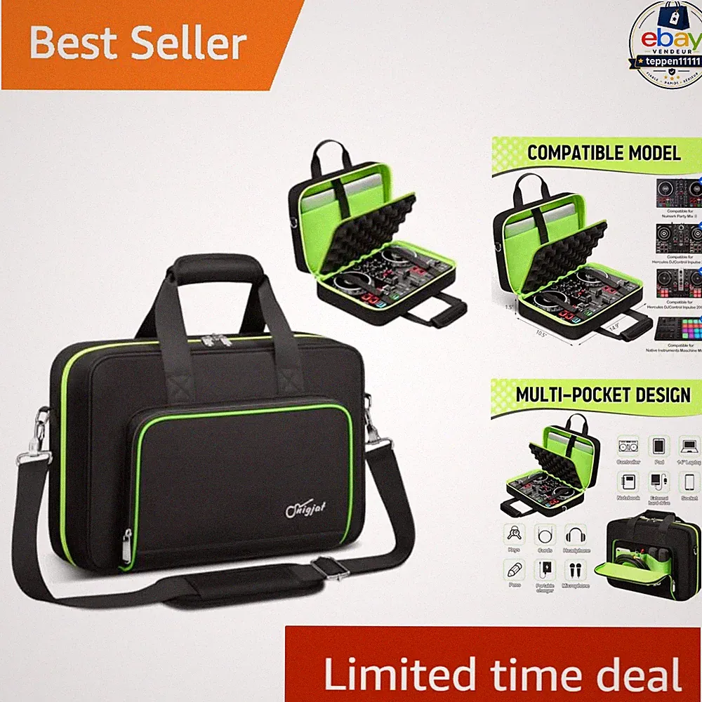 DJ Controller Case Compatible for Hercules Inpulse 200, 14.9" x 10.5"