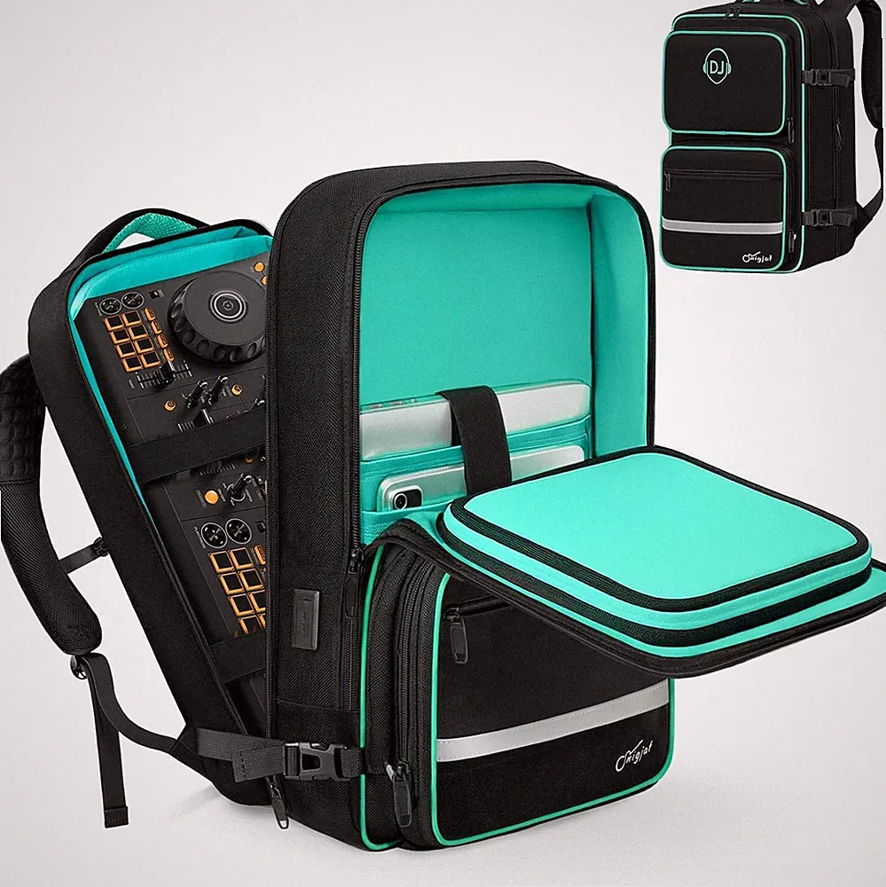 DJ Controller Case for DDJ-FLX4/ DDJ 400/ DDJ-REV1/ DDJ-SB3, Padded DJ Backpack