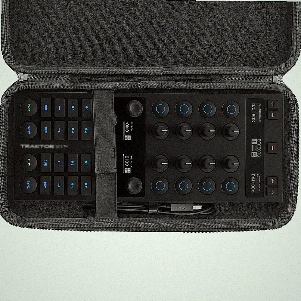 DJ Controller Hardshell Case, Custom with NI TRAKTOR X1 MK3, F1 and Z1 contro...