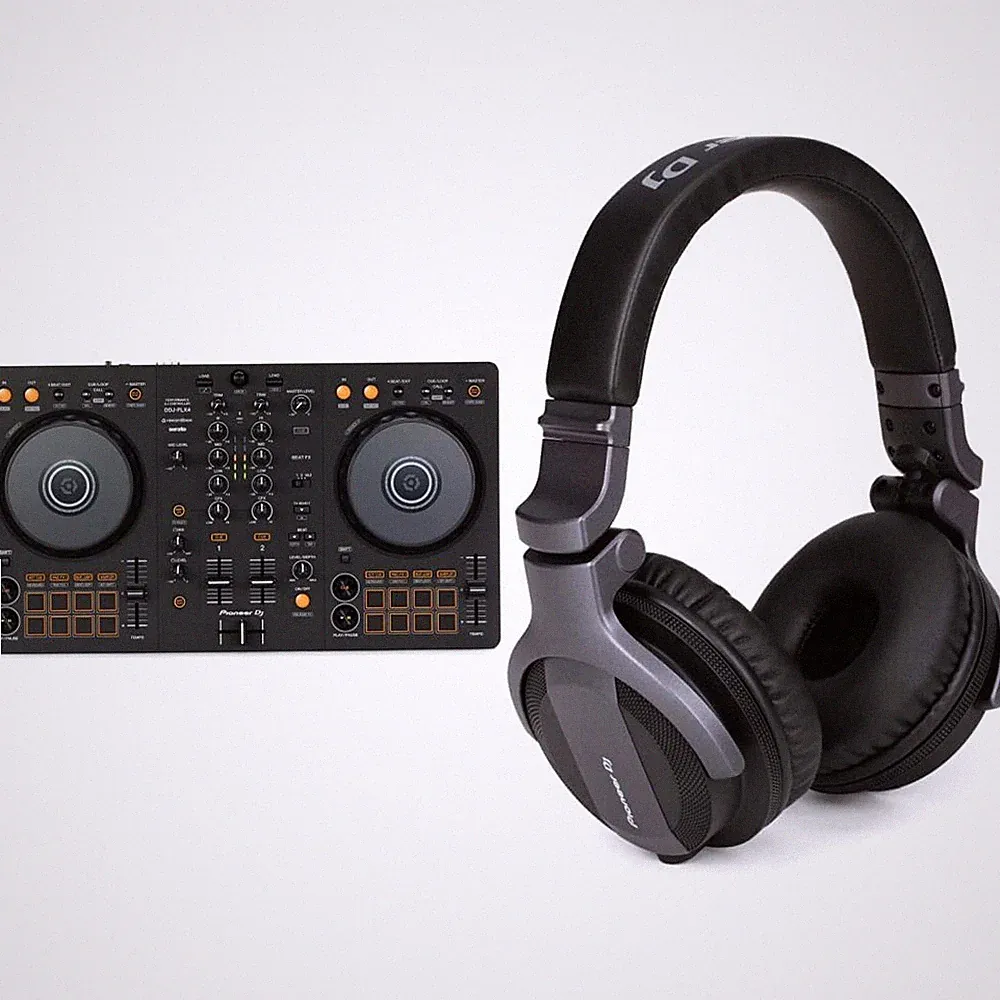 DJ Controller + Headphones Pioneer DDJ-FLX4 CUE1 Rekordbox