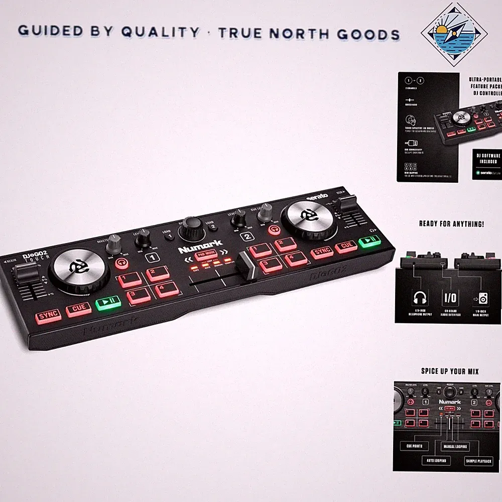 DJ Controller with Crossfader and Four Pad Modes for Enhanced Performance