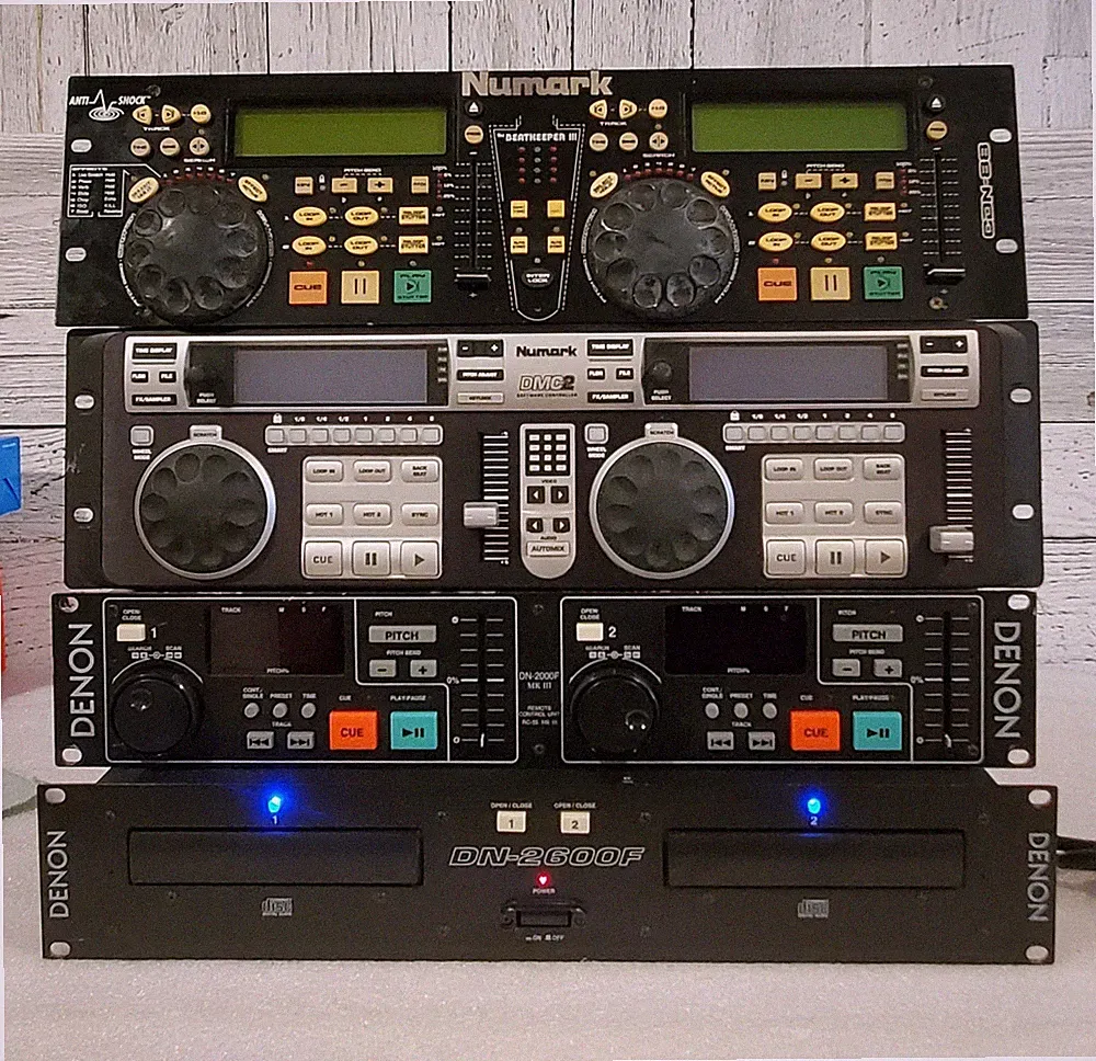 DJ Equipment Lot-Numark, Denon DMC2 CDN88 Players DN2600F DN2000 MK III *AS IS*