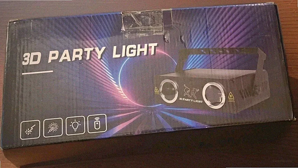 DJ Lights for Parties, Pro 6 in 1 DMX & Sound Activated Laser Light Show **New**