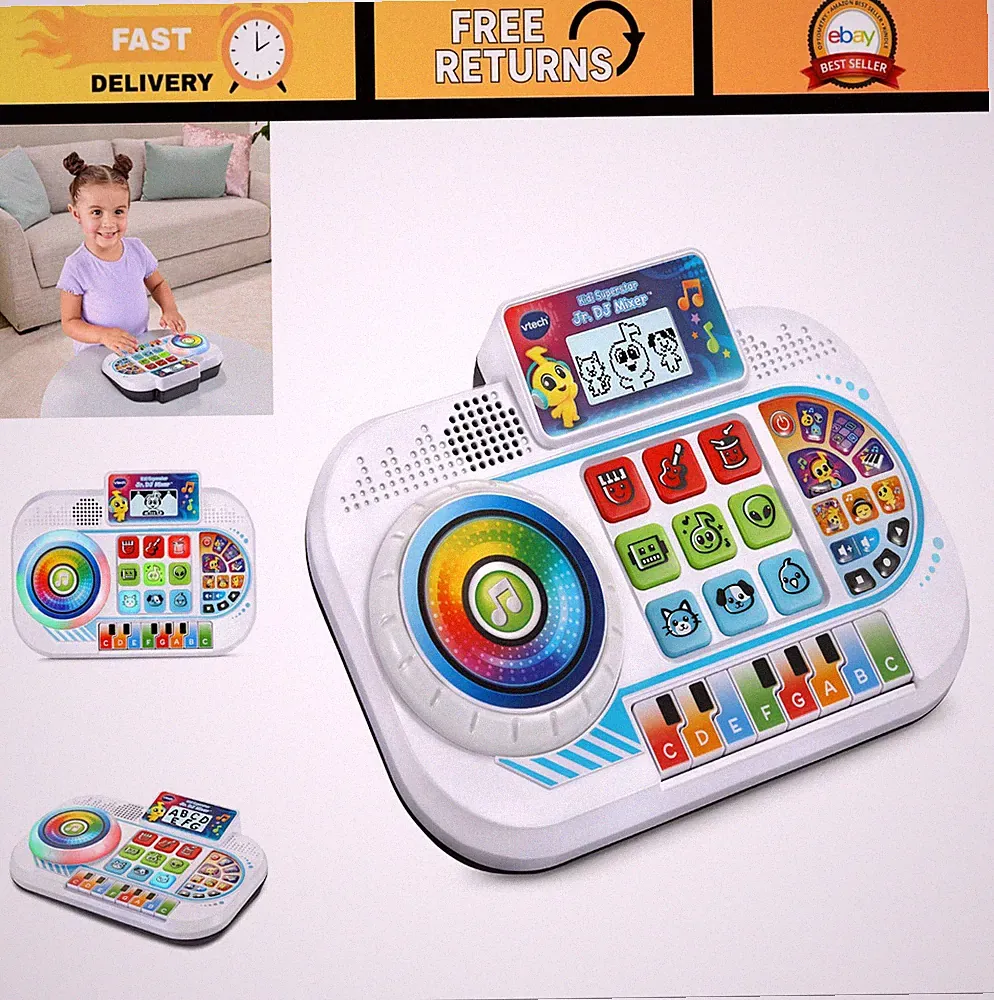 DJ Mixer for Kids - VTech Kidi Superstar Jr. Music Toy, Fun Sound Effects & Ligh