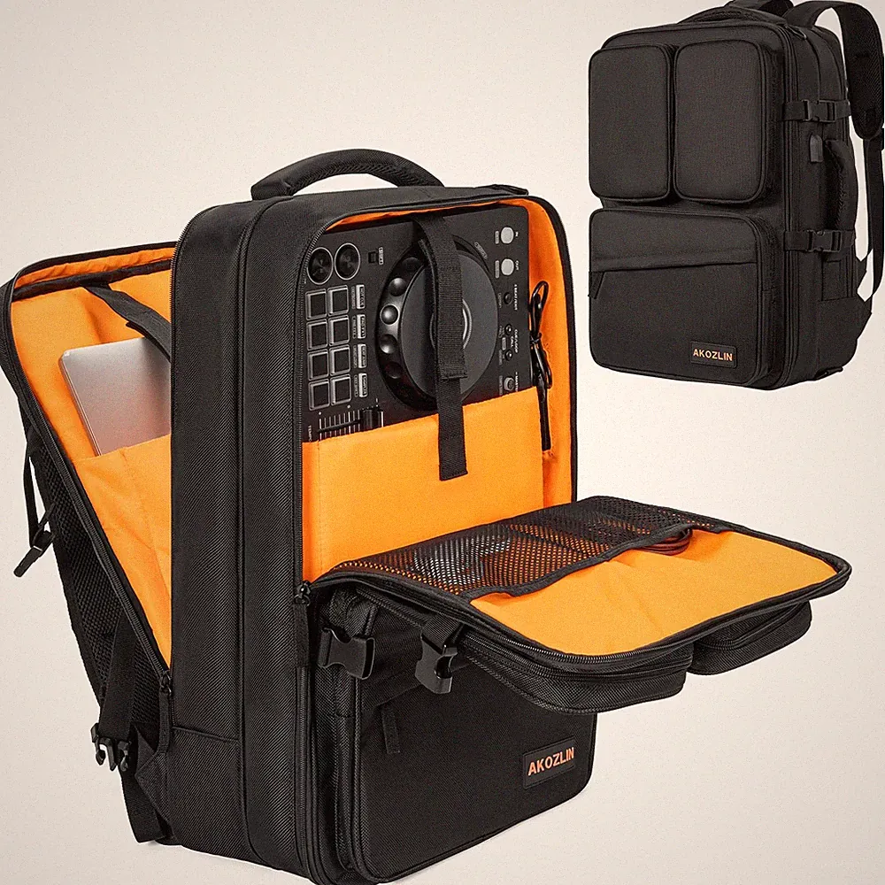 DJ Mixer Travel Backpack Multi-Pockets for DDJ Controller FLX4 DJ Lite SB DJ 400