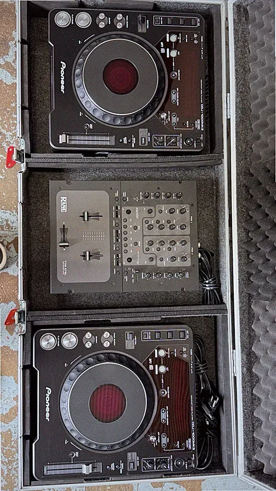 DJ Rig And Gator Road Case, 2- Pioneer CDJ-1000MK3, 1- Rand TTM 57SL Mixer