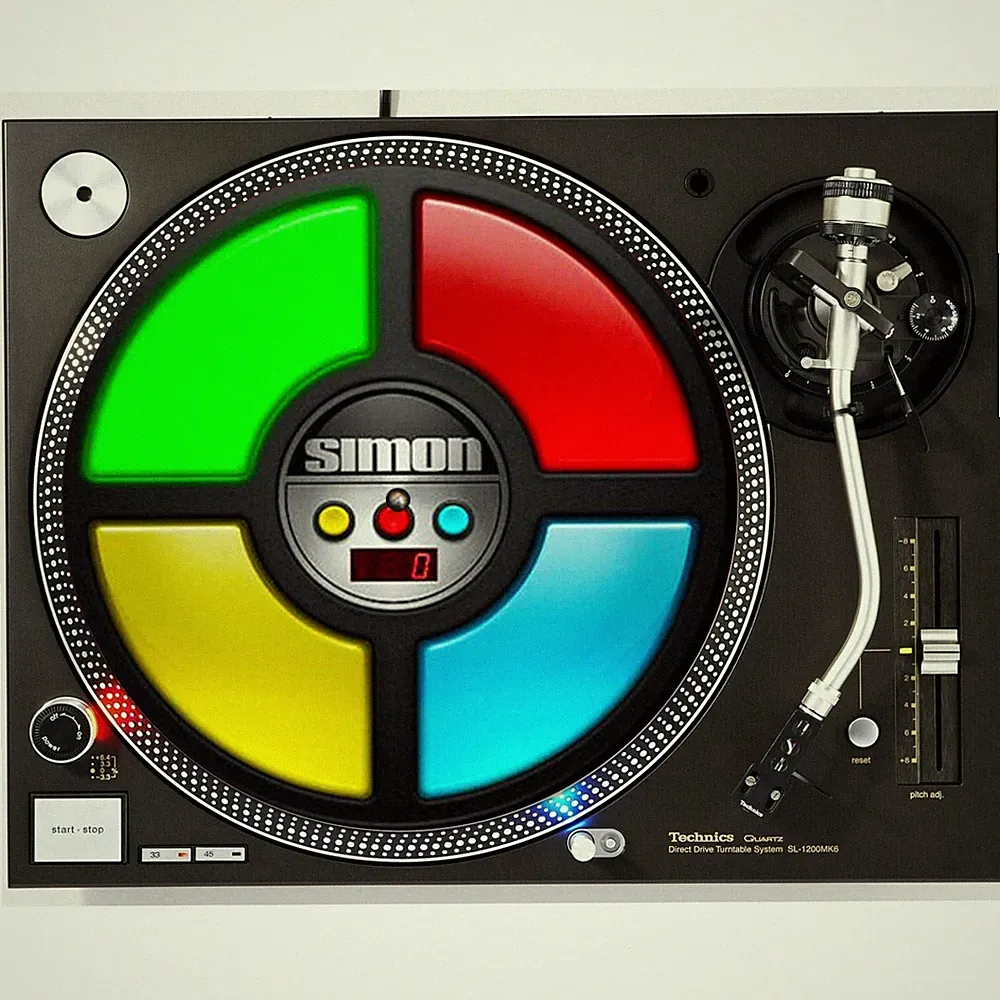 DJ Simon #3 Says Dance Club DJing Slipmat Turntable 12" Record Player Audiophile