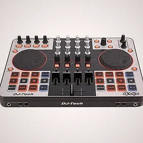 DJ-Tech 4MIX 4-Channel Controller w/ Audio Interface + Virtual DJ LE