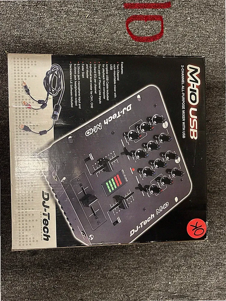 DJ-Tech M-10 USB 2-Channel All-Purpose Mixer with USB