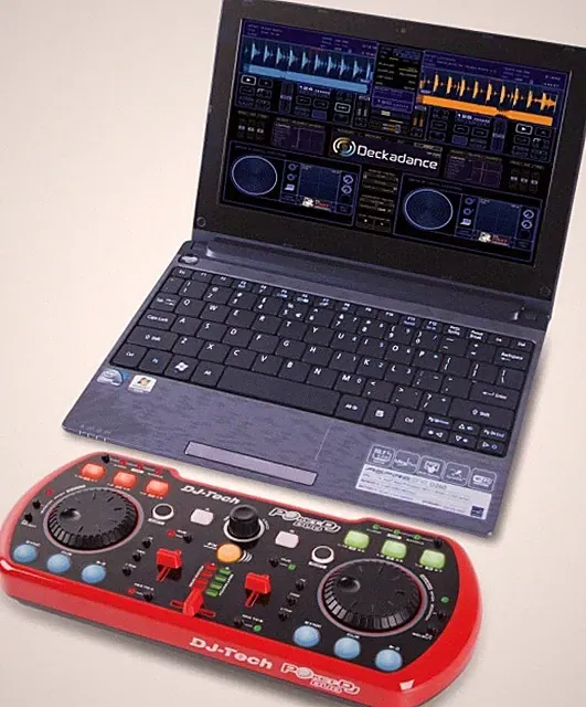 Dj Tech POKETDJDUO_6 Portable USB DJ Controller w/Soundcard