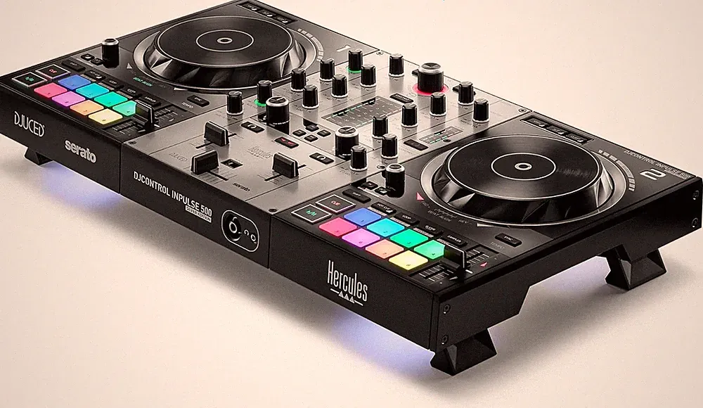 Djcontrol Inpulse 500 Silver Edition – DJUCED PRO License & Serato DJ Lite Inclu