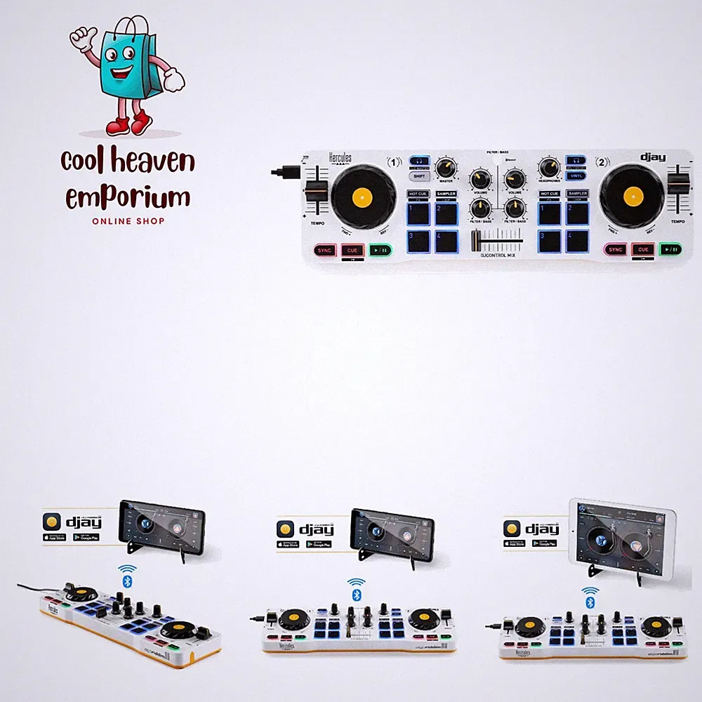 DJControl Mix – Bluetooth Wireless DJ Controller for Smartphones iOS and Andr...