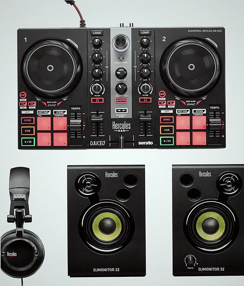 Djlearning Kit MK2 - Set DJ Completo All-In-One: Console Djcontrol Inpulse 200 M