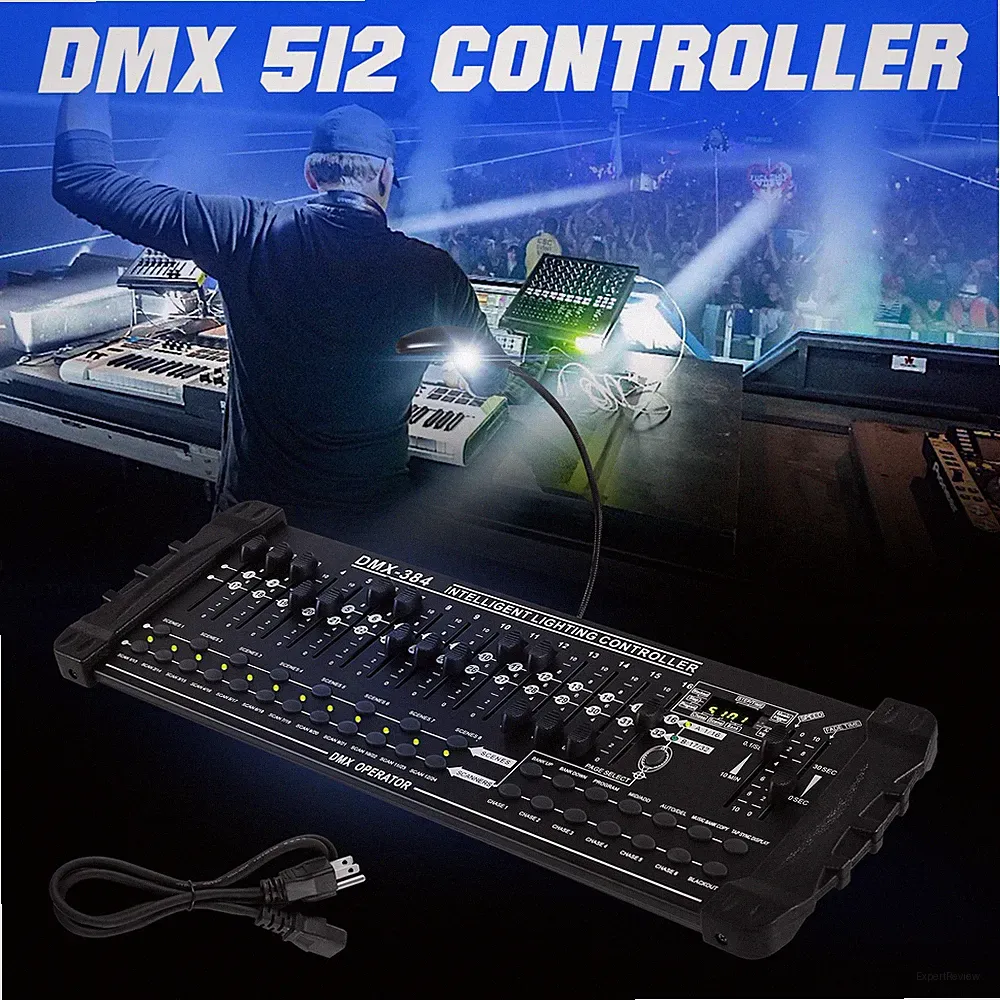 DMX 512 384 Channels Operator Console Controller For Stage Lighting DJ Party