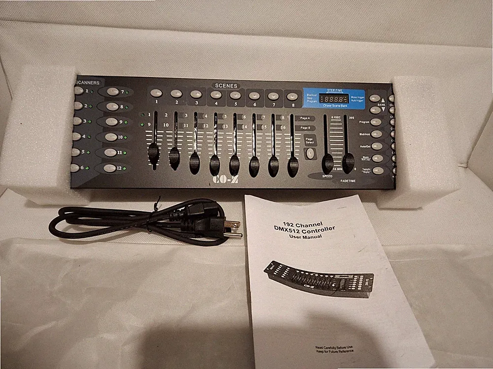 DMX-512 DMX-192 Channels Operator Console Controller For Stage Lighting DJ Club