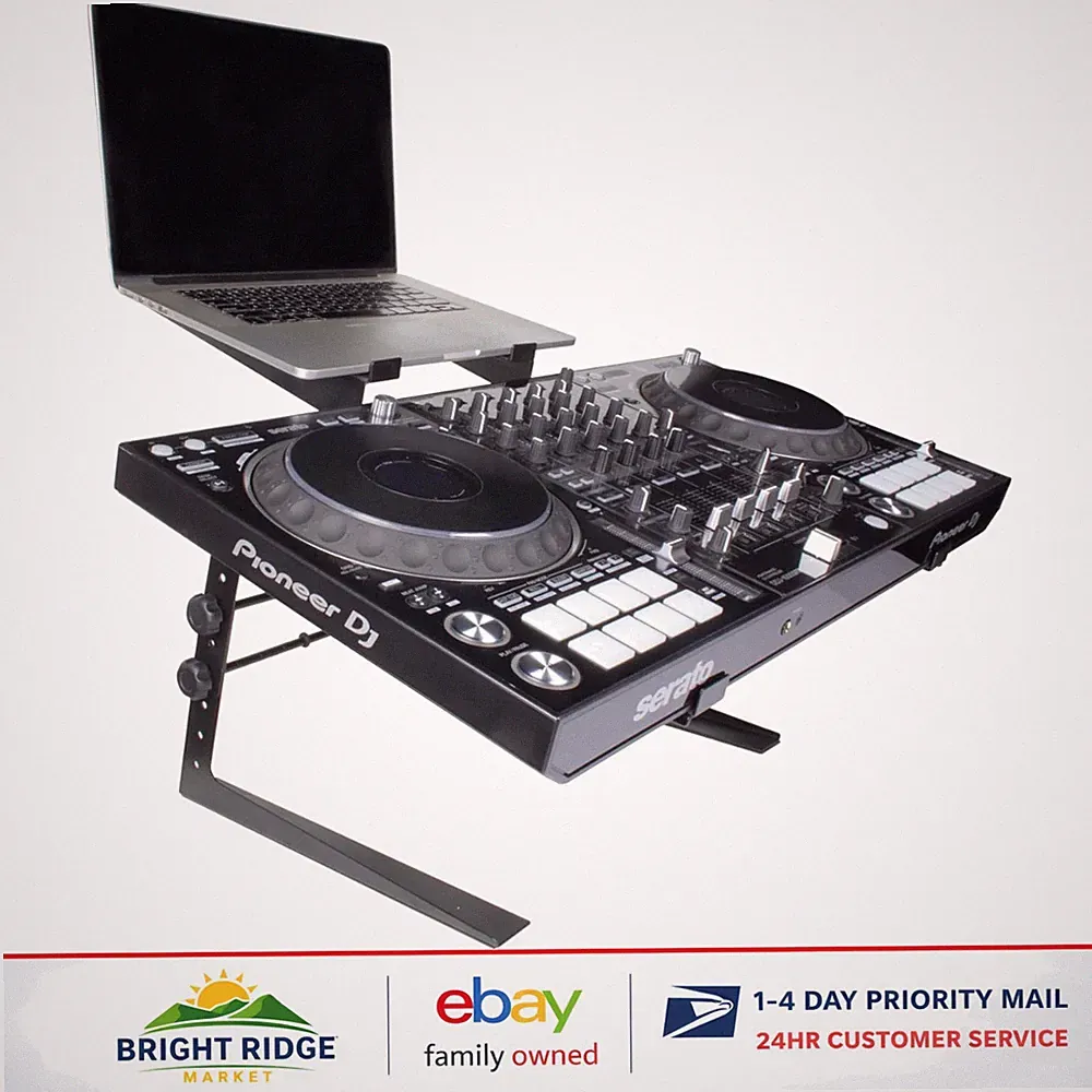 Durable DJ Stand for Controller and Laptop, Perfect for Home or Club Use