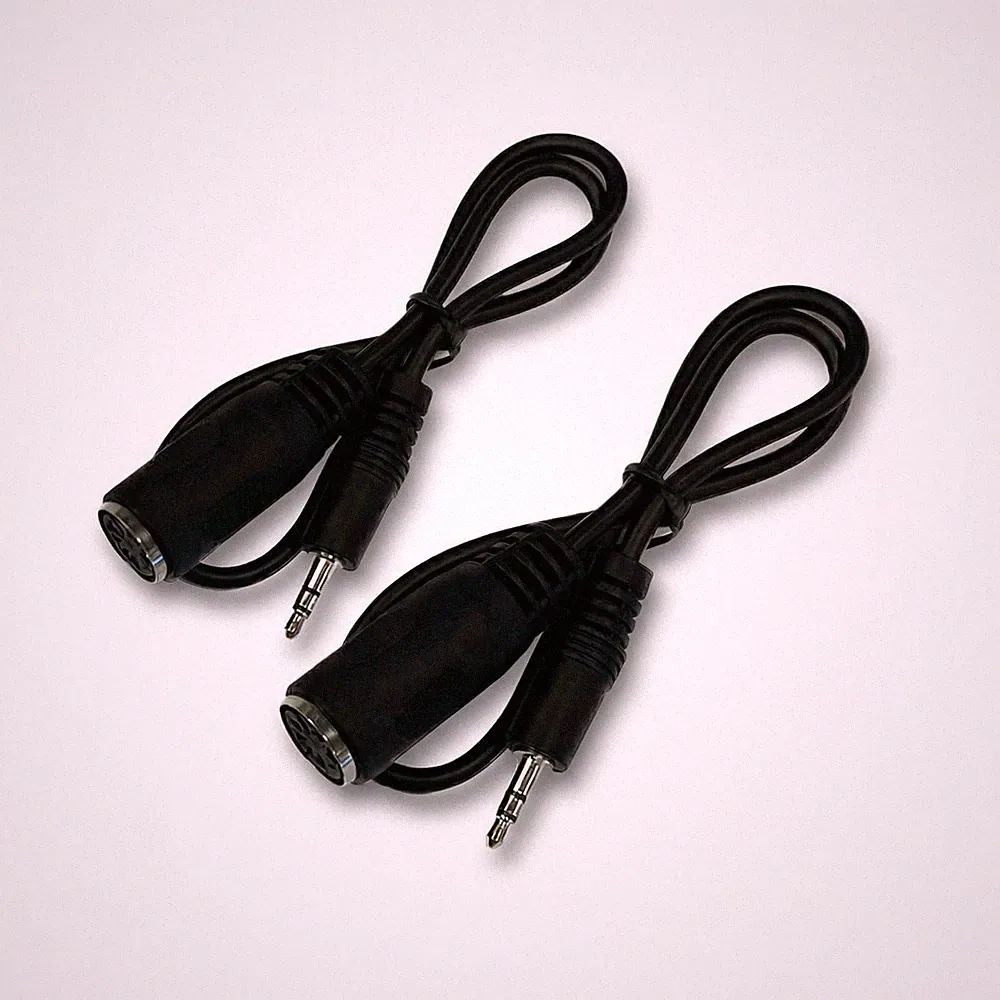 EMSTAR 2 Pack of Type-A MIDI to 3.5mm Adapter Cable, Female 14 inches