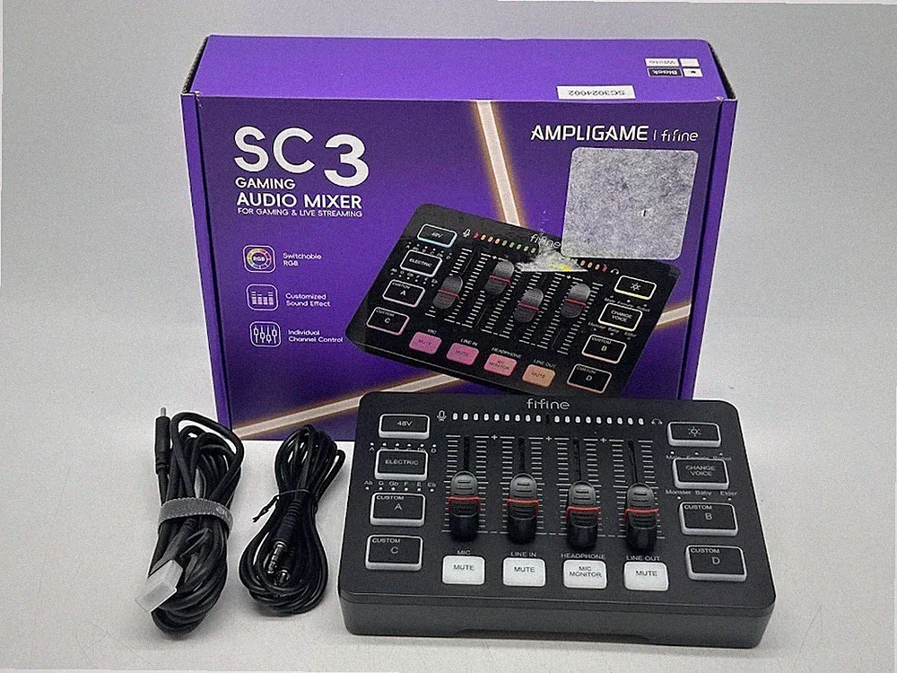 FiFine SC3 Gaming Audio Mixer