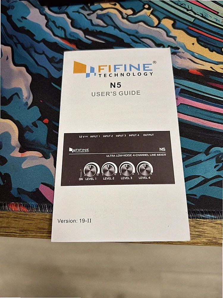 Fifine Technology N5 Low Noise 4-Channel Line Mixer