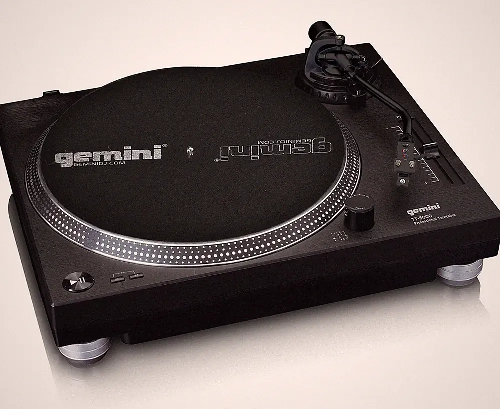 Gemini Direct Drive DJ Turntable for Vinyl Records – USB Turntable with...
