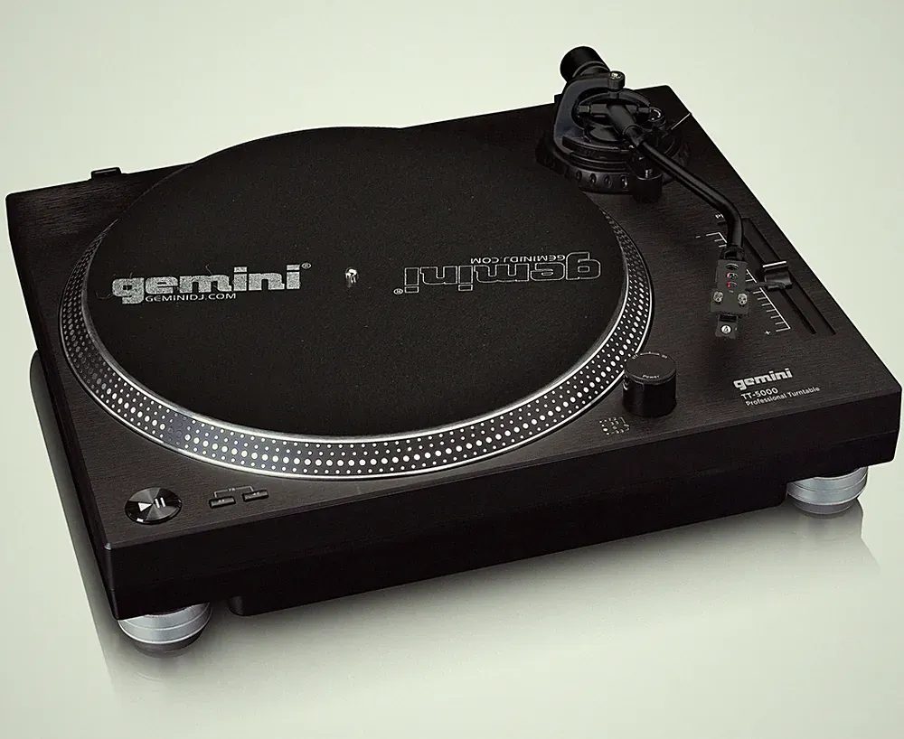 Gemini Direct Drive DJ Turntable for Vinyl Records – USB Turntable with...