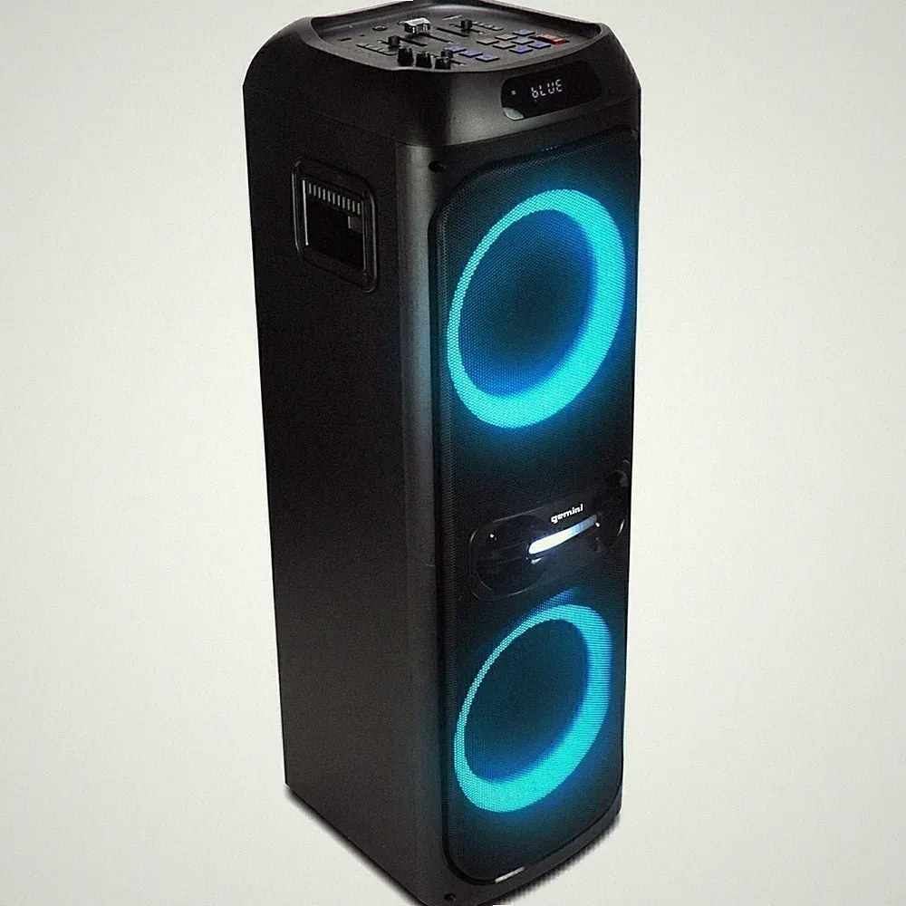 Gemini Dual 8 Inch Voice Changing Karaoke Speaker 1000W