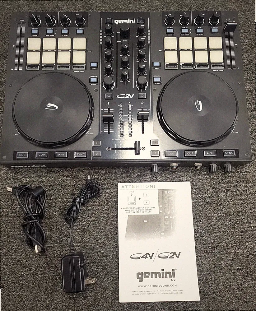 Gemini G2V 2 Channel DJ Controller - Read Description