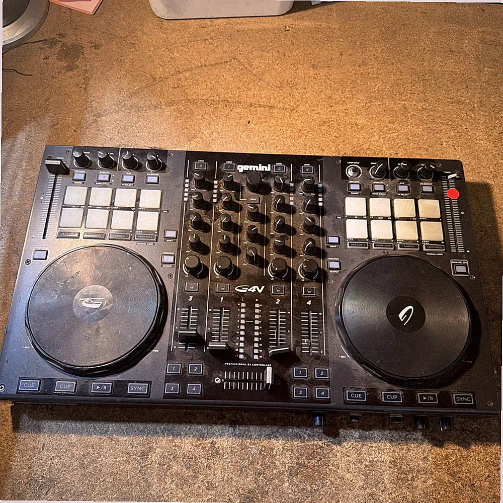 Gemini G4V 4-Channel DJ Midi Controller *untested* READ