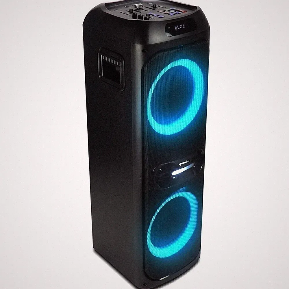 Gemini GHK-2800 Dual 8 Inch Voice Changing Karaoke Speaker 4800 Watts