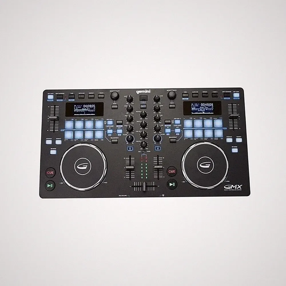 Gemini GMX Professional 2 Channel DJ Mixer Media Controller System idjnow