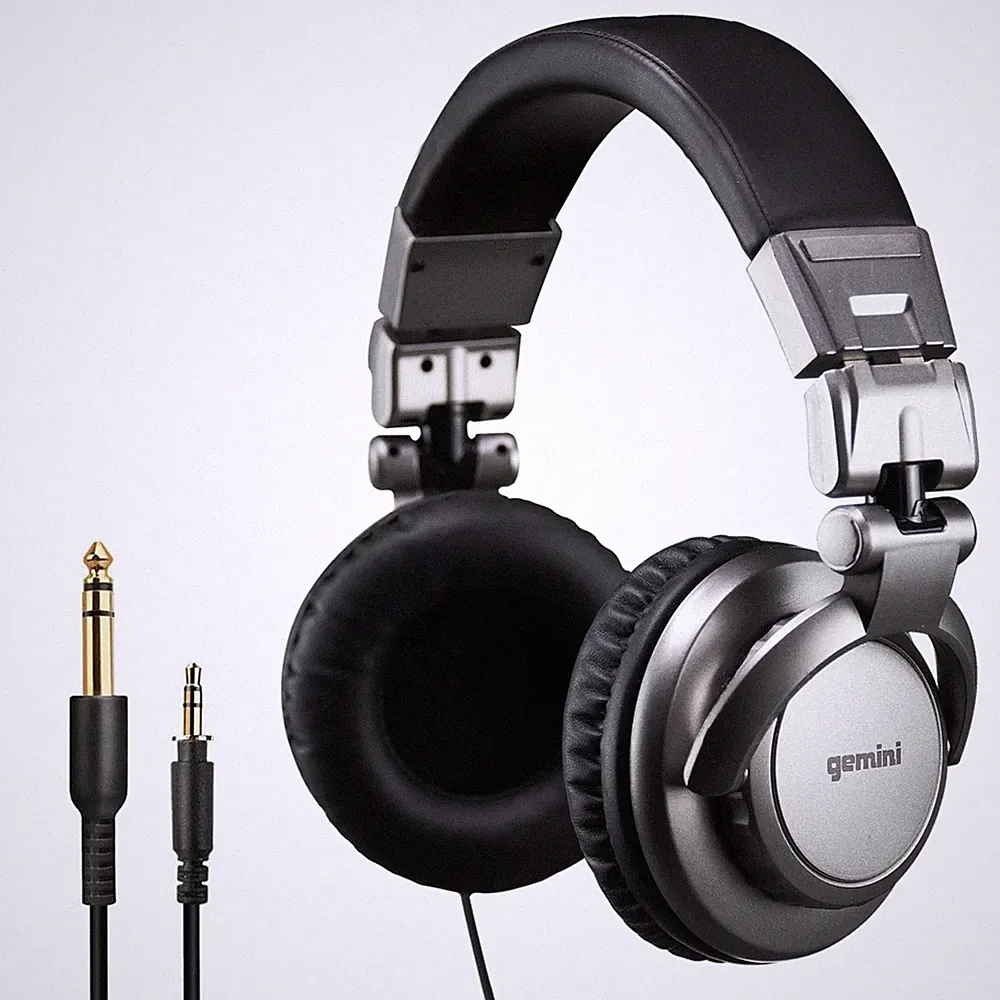 Gemini Professional Wired DJ Headphones – Over-Ear Studio Headphones for Musi...