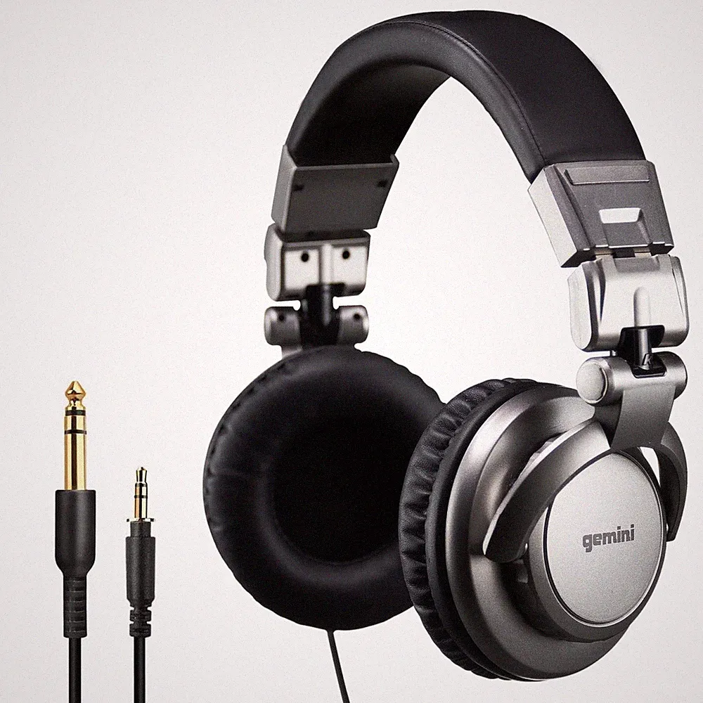Gemini Professional Wired DJ Headphones – OverEar Studio Headphones for Music...