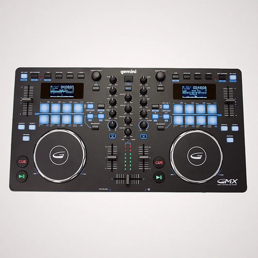 Gemini Sound GMX DJ Controller & Media Player - Compact USB/MIDI w/ VirtualDJ LE