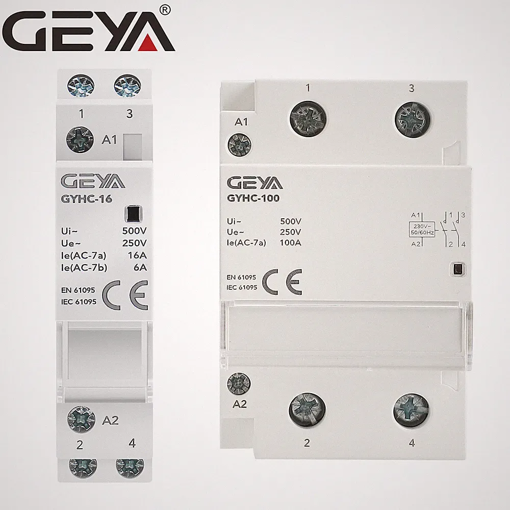 GEYA Modular AC Automatic Contactor 1/2P 16/20/25/40/63/100A 2NO/1NO1NC/2NC 220V