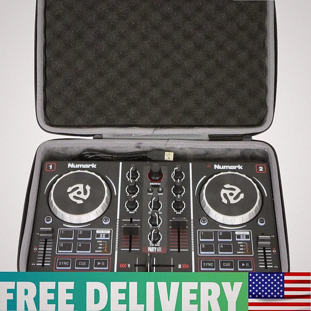 Hard EVA DJ Controller Case for Numark Party Mix II & I – Water-Resistant & S...