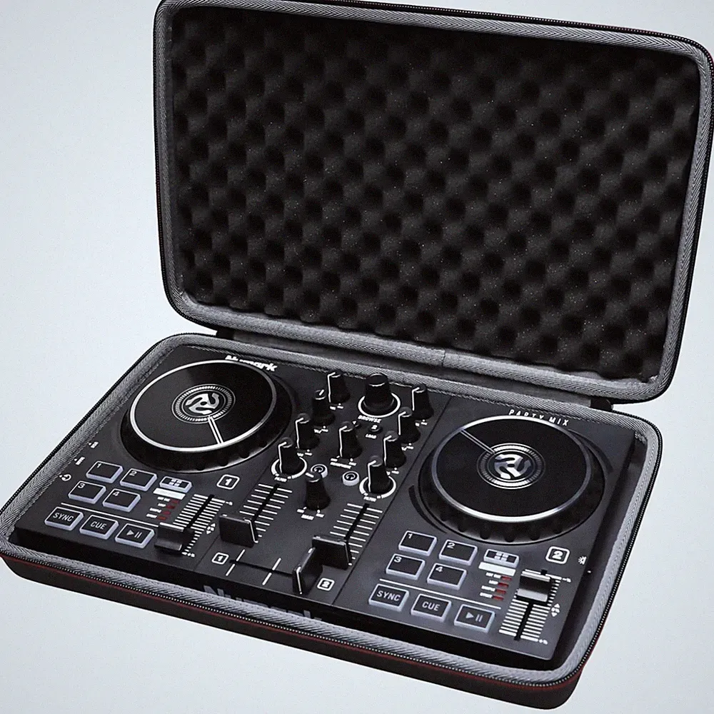 Hard Shell DJ Mixer Case for Numark Party Mix II - Black#$
