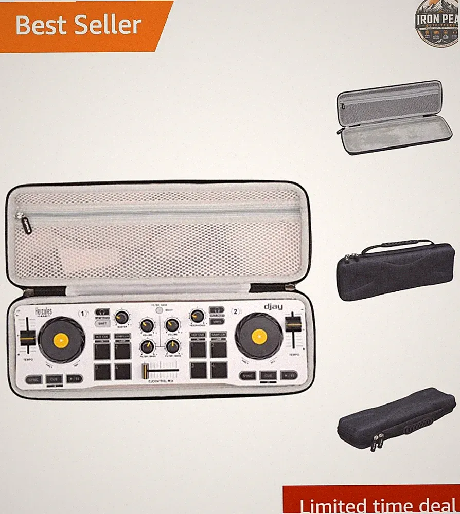 Hard Storage Travel Case, for Hercules DJControl Mix – Bluetooth Wireles...