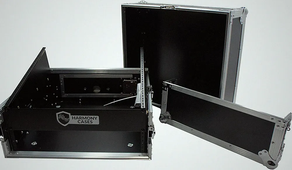 Harmony Case HCM2U DJ Pro Audio 10U Slant Top 4U Vertical Mixer Rack Case New